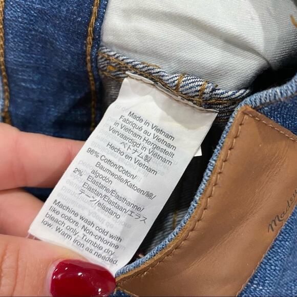 Madewell 10" High-Rise Skinny Jeans: Cutout Tulip Hem Edition - Picture 9 of 11